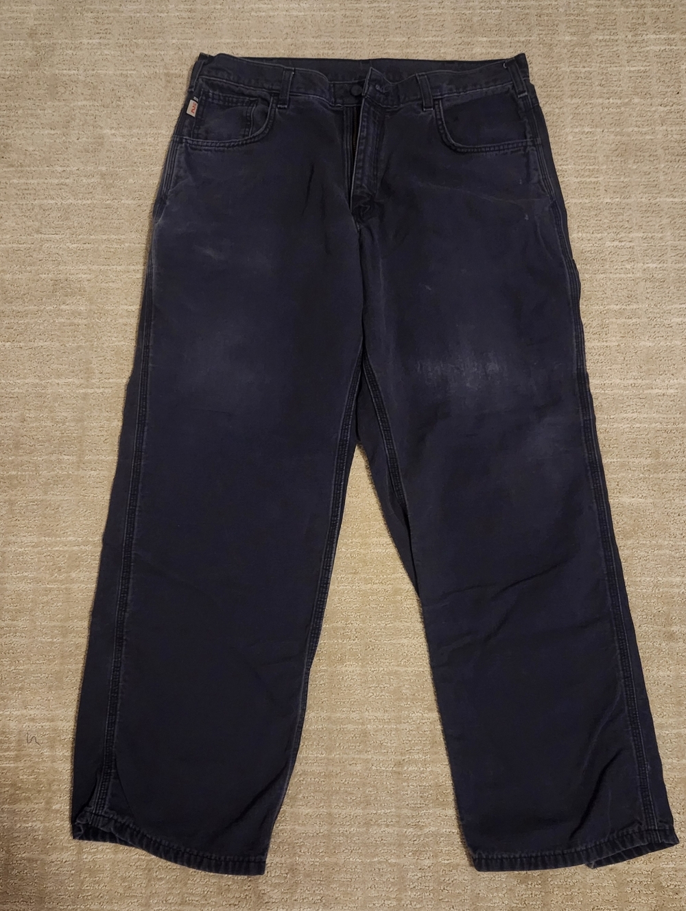 Carhartt FR Mens Dark Navy Work Jeans